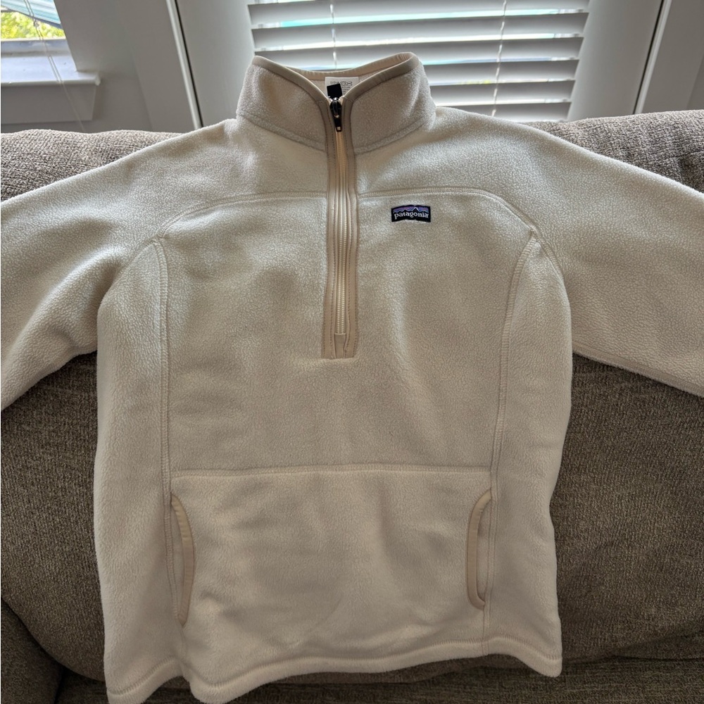 Girls XL (14) white/crème Patagonia pullover